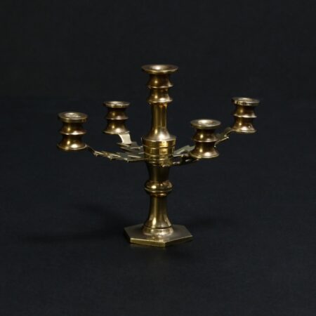 miniature brass candelabra 1
