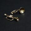 miniature brass trumpet