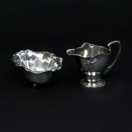 german orivit silverplate milg jug and sugar bowl