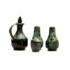 green lava cruet set