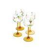 amber stem wine glasses 1