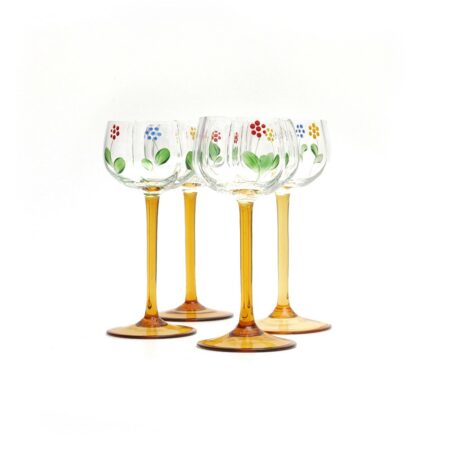 amber stem wine glasses 2