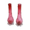 cranberry thorn glass vase 2