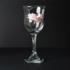 pink flower print wine glasses 3