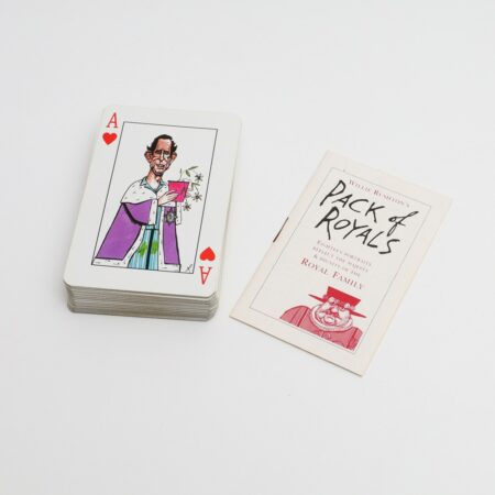caricature of king charles playing cards