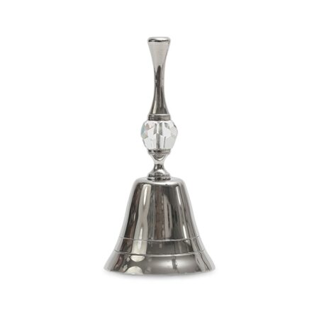 silver plated crystal knop bell 1