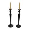 Tall Antique Baluster Candlesticks 1