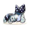 rear of hand painted zimbabwe porcelain cat