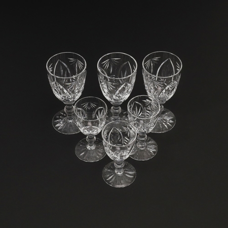crystal liquor glasses