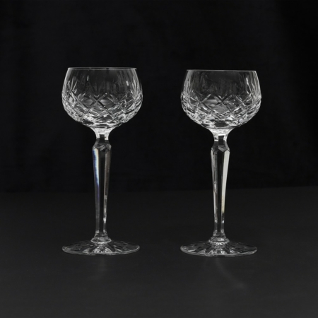 Ajka Cut Crystal Wine Glasses