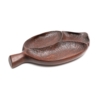 Carved Wood Leaf Shaped Serving Tray 2