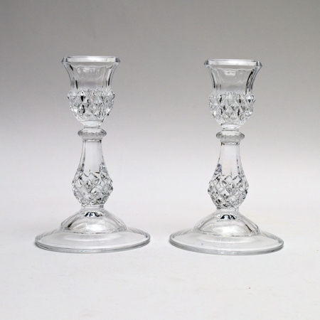 cut glass candlesticks