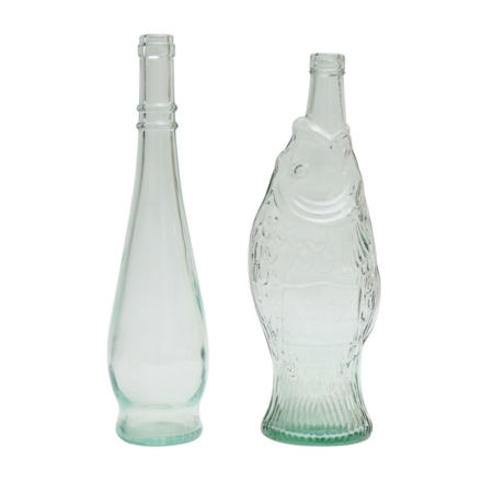 Vintage Fish-Shaped Bottle & Marie-Christine Fabre Bottle