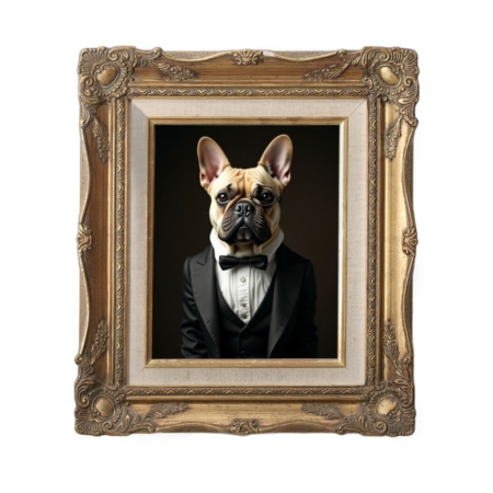 ornate gold rocco style picture frame