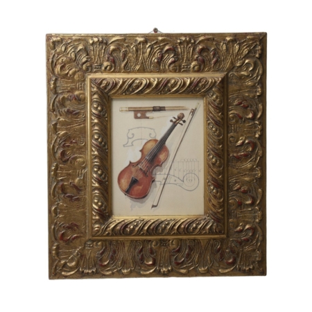 violin picture in rocco frame