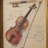 violin picture in rocco frame