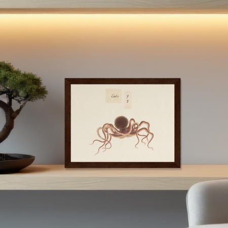 antique octopus illustration
