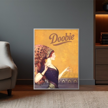 retro doobie wall art