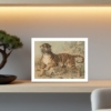 startled tiger poster