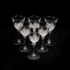 florence frosted sherry glasses